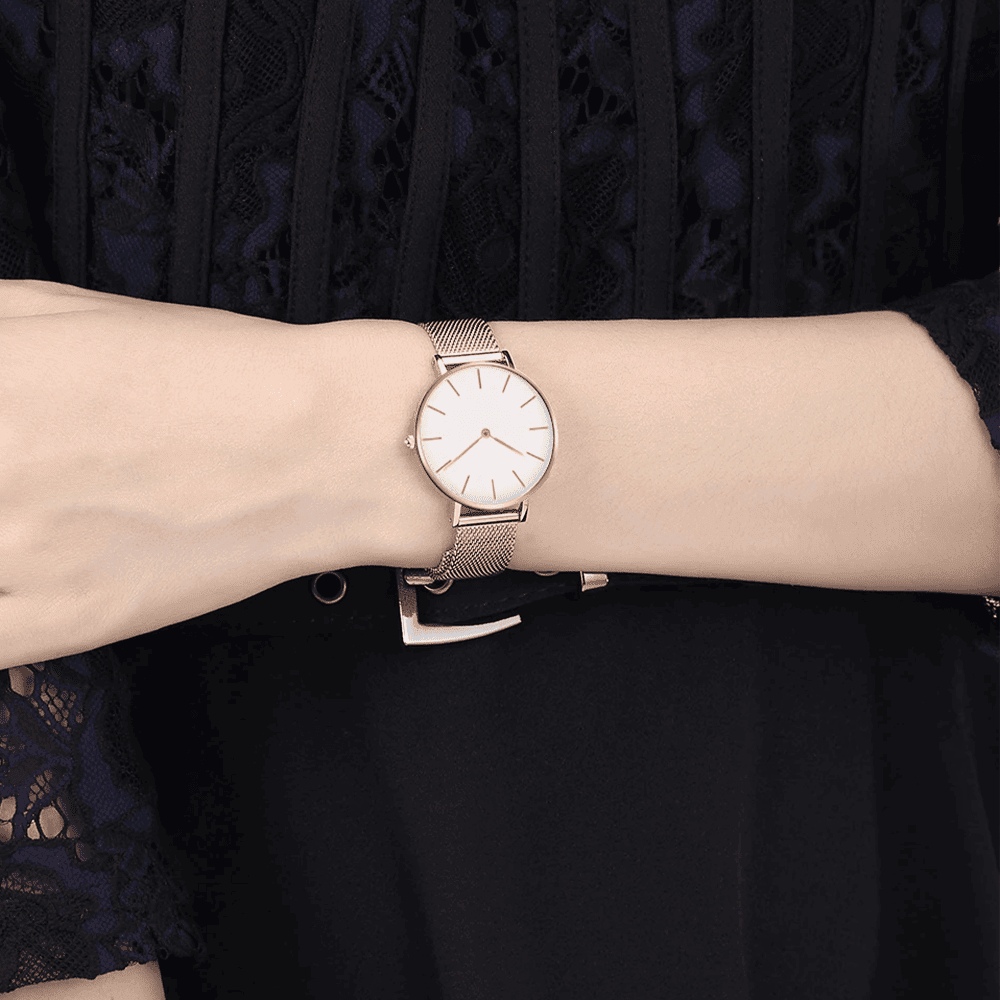 EleganceRose - Women's Top Brand Quartz Watch with Waterproof Design