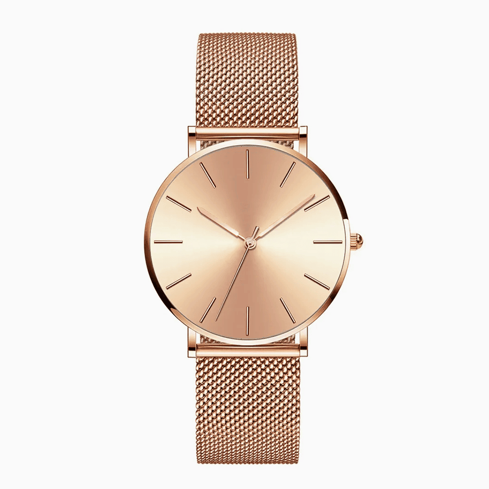 TimelessCharm - New Women's Rose Gold Bracelet Watch with Japan Quartz Movement