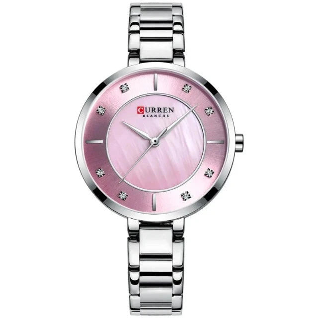 Seductive classic stainless steel women's classic wrist watch.